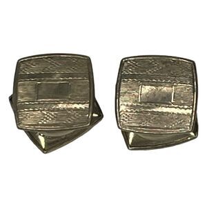 Vintage 1920s Baer & Wilde Sterling Silver Cufflinks Art Deco Kum A Part Snap